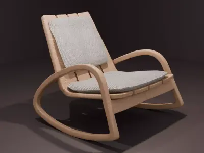 Modern rocking chairs 3D model