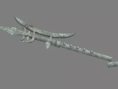 Broken Soldier Statue - Stone Scree 07 3D model