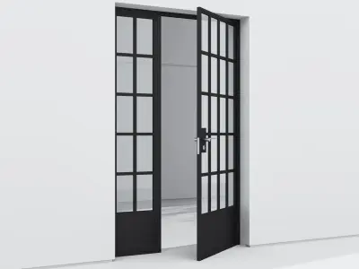 Aluminium door 164 3D model
