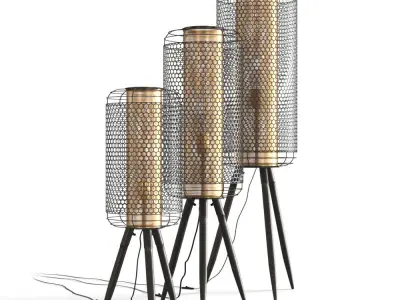 Floor Lamp Archer Dutchbone 3D model