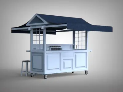 Food Cart 3D model