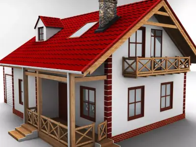 Single Family House High detail 3D model