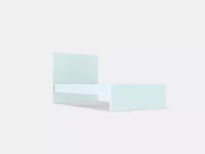 MALM Bed frame high 89 Low-poly 3D model
