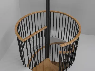  spiral staircase 3D model