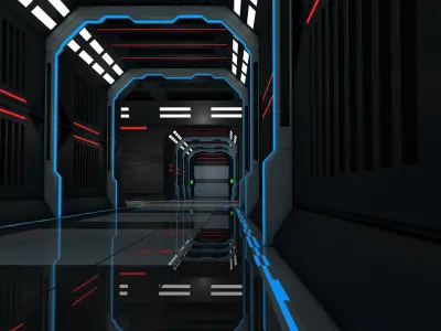 Sci Fi Corridor 3D model