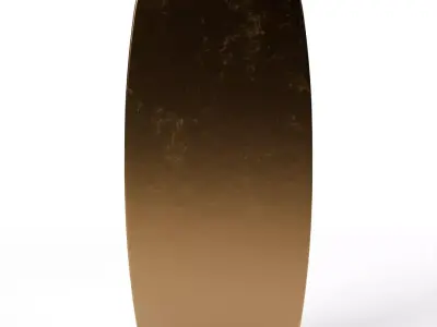 Elsa Series - Minimalist Curved Rectangular Floor Mirror Low-poly 3D model