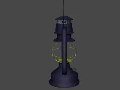 old gas lamp 3D model