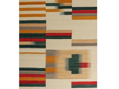 Flat Weave Rug Rug Artis and rug Giorgio Cream by Benuta 3D model