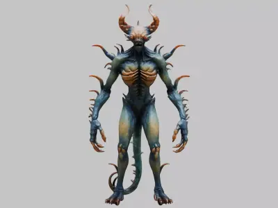 Mystical Humanoid Creature - 3D Model Low-poly 3D model