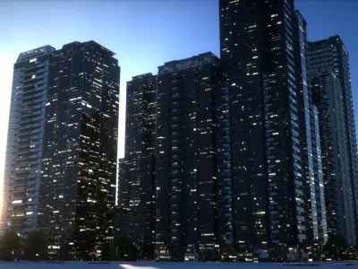 City Block Type B22 3D model