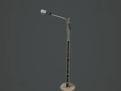 Lighting Post 01 Low-poly 3D model
