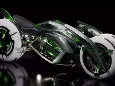 Sci-Fi Bike 3D model