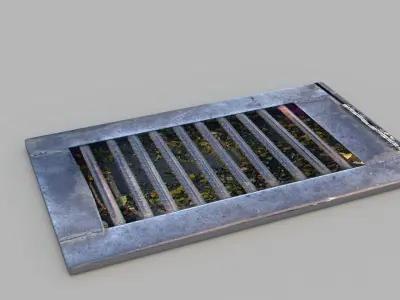 Sewer Grate 13 3D model