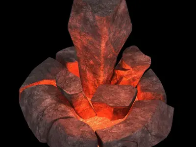 Not Zhoushan - Volcano - Magma Mouth 01 3D model