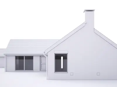 British House Barton Road 3 3D model