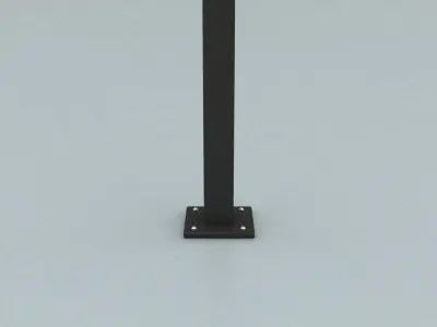 laos Square Street Light Low-poly 3D model