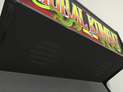 90s 2 Player Arcade Machine Low-poly 3D model