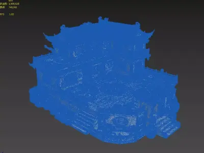 Ancient buildings 3D model