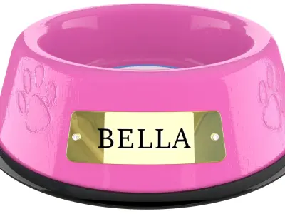Large Bowl Cotton Candy Pink 3D model