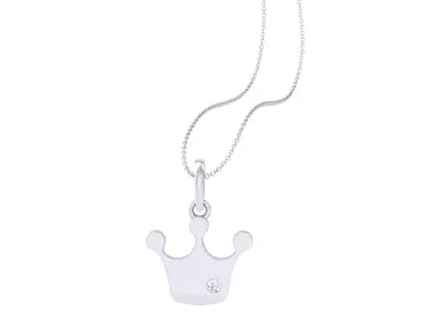 Kids Crown Pendants 3dm STL OBJ FBX Renders Details 3D print model purchase