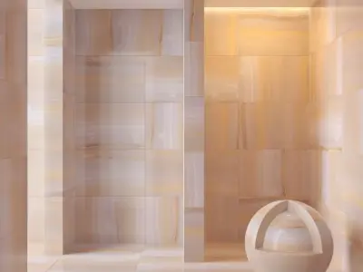 Marble wall 30 3D model
