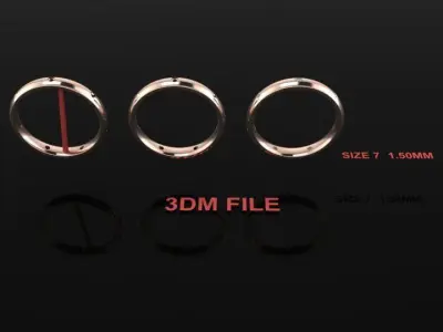 Dainty Infinity Diamond Band Ring and Fashion Wear Size7 3D print model