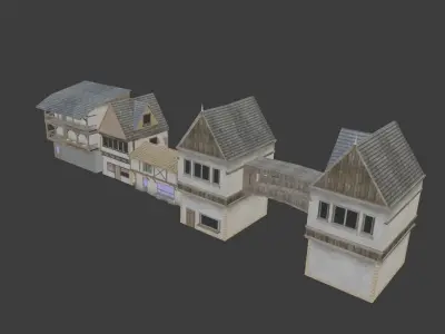 Medieval Houses Free 3D model