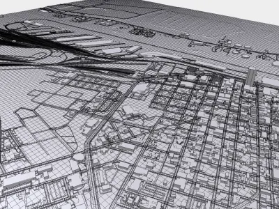 Cityscape Mobile United States 3D model