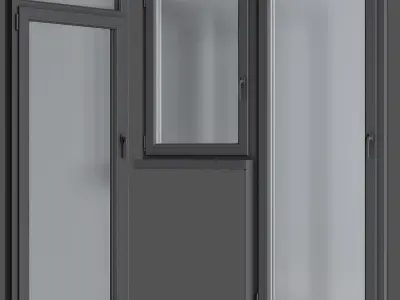 set plastic windows 3D model