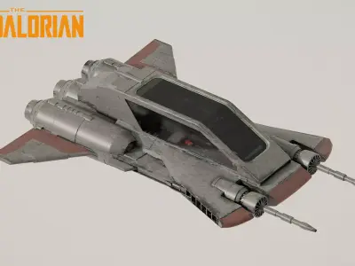 Pirate Snub Starfighter - Star Wars Mandalorian 3D model