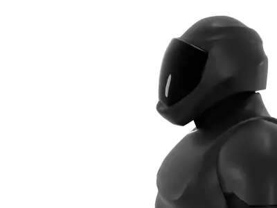 fully-rigged    SCI-FI CHARACTER Low-poly 3D model