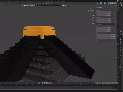 Temple 3D model order