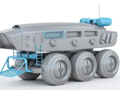 Sci-fi  Vehicle 3D print model