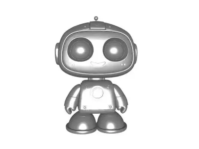 3d Cute Robot Model  Low-poly 3D model