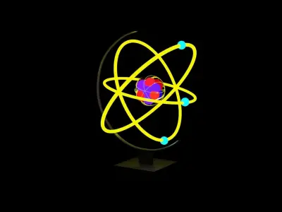 atomic animated project 3D model