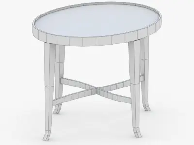 0380 - Coffee Table Low-poly 3D model