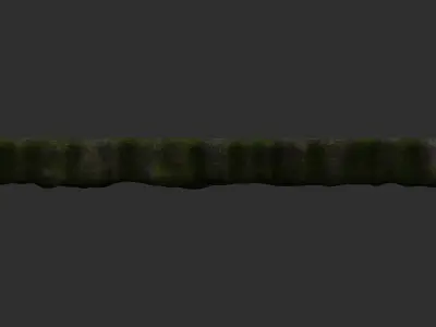 Rock Walkway 3 - Moss 1 Low-poly 3D model