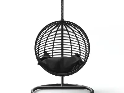 Round Garden Swing 3D model