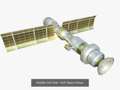 10 Satellite C Collection - SciFi Space Design 3D Model Pack