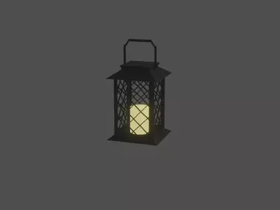 Light Lantern Low-poly 3D model