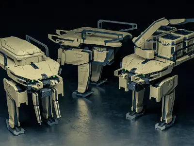 LIFTBOT mech  3D print model