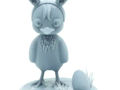 Pyogi Easter Little Chicken 3D print model