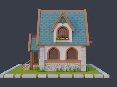 Fantasy house 2 3D model