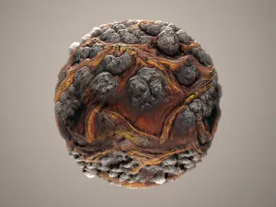 10 Materials Lava Seamless PBR Volume 2 Texture