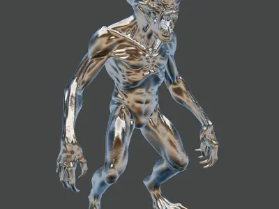 Alien Monster STL High-Detail Horror Creature for Resin or FDM 3D print model