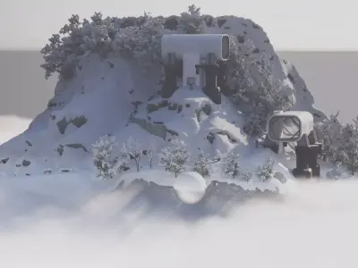 THE SNOW MOUNTAIN HABITAT ALPHA 2024 3D model