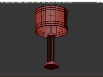 Hanswell Metal Table Lamp Low-poly 3D model