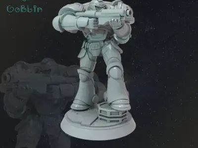 Soldier X - Sci-fi War 3D print model