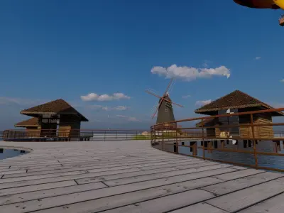 Beach resort designed in Revit 2021 and lumion 10 3D model