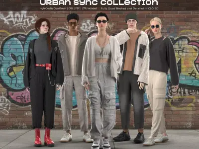5 Urban Sync Collection  3D model